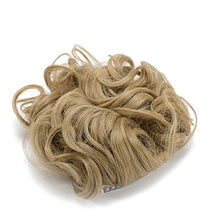 Load image into Gallery viewer, Curly Wavy Hair Bun Scrunchie Hair Extensions - Ash Blonde - Stretch Hair Combs Clip In Chignon Tray Ponytail Hairpieces