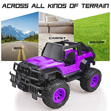 Load image into Gallery viewer, Remote Control Cars | RC Car Toys for 2 Year Old Boy,Purple Boys Toys 1:20 Scale Big Foot Trucks Vehicles Gift for Kids Boys Girls Age 3 4 5 6 - 14