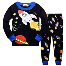 Load image into Gallery viewer, Boys Pyjamas Set Space Planets Pjs Cotton Long Sleeve Kids Pajamas Toddler Sleepwear Children Clothes 2 Piece Outfit Age 2-7 Years