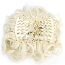 Load image into Gallery viewer, ZAIQUN Short Messy Curly Dish Hair Bun Extension Easy Stretch hair Combs Clip in Ponytail Extension Scrunchie Chignon Tray Ponytail Hair piece Wig Hairpieces