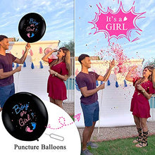Load image into Gallery viewer, VDSOW Gender Reveal Balloons 36 inch, 2Pcs Large Baby Boy or Girl Latex Balloons with Pink Blue Confetti Needle Coloured Ribbon for Baby Shower Gender Reveal Party Decoration