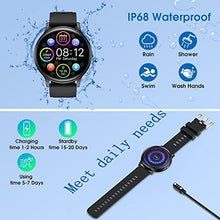 Load image into Gallery viewer, Smart Watch for Men, 1.3''Round Touch Screen Watches Men for Android iOS, 24 Sport Modes IP68 Waterproof Fitness Tracker with Heart Rate and Sleep Monitor Calorie Stopwatch and Pedometer Fitness Watch