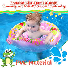 Load image into Gallery viewer, Pipihome Baby Swimming Float Ring for 3-36 Months, Inflatable Baby Swim Float with Float Seat, Swim Pool Bathing Accessories for Children Kids Infants and Toddlers (Frog Pink)