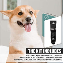 Load image into Gallery viewer, Pet Union Professional Dog Grooming Kit - Rechargeable, Cordless Pet Grooming Clippers & Complete Set of Dog Grooming Tools. Low Noise & Suitable for Dogs, Cats and Other Pets (Grey)