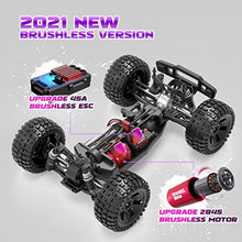 Load image into Gallery viewer, DEERC 200E Large Brushless RC Cars for Adults 1:10 RC Trucks,60 KM/H High Speed 2021 Upgraded Remote Control Car,Extra Shell LED Headlight All Terrain Off Road Monster Truck for Boys,2 Battery 40+ Min