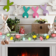 Load image into Gallery viewer, KPCB Tech Easter Decorations for Tree Fairy Eggs Lights String 20 LED 2.4M Batteries Powered Egg Lights with 2 Lighting Modes Outdoor Indoor Easter Decorations for Home Easter Tree Egg Hunt Party