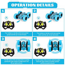 Load image into Gallery viewer, Remote Control Car, 4WD Rc Stunt Car Toys, 360°Flips Double Sided Rotating Vehicles with Sharp Headlights, 2.4GHz Music Christmas Car Toy for 6 7 8 9 10 Years Old Boys