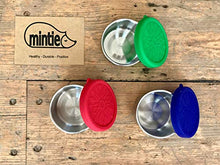 Load image into Gallery viewer, Mintie Mini Pot Set Leakproof Eco Reusable Stainless Steel Plastic-Free Snack Box Food Containers with BPA-Free Silicone Lids Perfect for Kids, Babies, Weaning, Packed Lunch, Camping