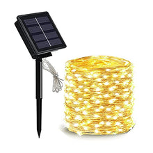Load image into Gallery viewer, 200 LED Solar Fairy Lights ,72Ft Solar Garden Lights Outdoor Waterproof Solar Christmas Lights for Garden Park Patio Xmas Tree Decoration ,Warm White