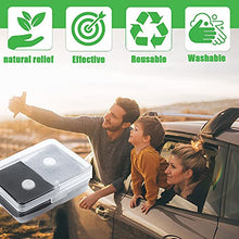 Load image into Gallery viewer, 2 Pairs Motion Sickness Relief Wristbands Travel Sickness Band Anti Nausea Wrist Bands Bracelet for Morning Sickness Sea Travel Car Sickness Adults and Children (Black+Gray)