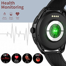 Load image into Gallery viewer, Smart Watch for Men,Bluetooth Watch Make or Answer Calls with Microphone Speaker,Fitness Tracker Watch with Heart Rate Sleep Monitor 20 Sports Modes,IP67 Waterproof for Android iOS (Black)