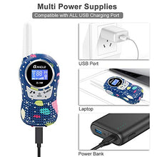 Load image into Gallery viewer, QNIGLO Rechargeable Kids Walkie Talkies, 8 Channels, 2 Mile Long Range, Voice Activated PMR Walkie Talkie Set Built-in Rechargeable Batteries for Girls/Boys/Adults
