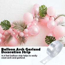 Load image into Gallery viewer, Valentines Day Decorations Pink Balloon Arch Kit 117PCS 5M Latex Balloon Garland Kit with Rose Gold Pink Balloons Confetti Balloons Metallic Balloons Valentines Balloon Garland for Valentines Party