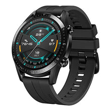 Load image into Gallery viewer, HUAWEI Watch GT 2 (46 mm) Smart Watch, 1.39 Inch AMOLED Display with 3D Glass Screen, 2 Weeks Battery Life, GPS, 15 Sport Modes, 3D Glass Screen, Bluetooth Calling Smartwatch, Matte Black