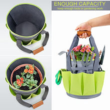 Load image into Gallery viewer, Hortem Garden Tools Set, 9PCS Gardening Tools Gifts for Women Men, Include Durable Steel Trowel Set, Large Garden Tote Bag, Garden Gloves and Hand Pruner