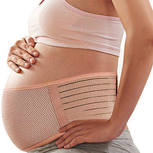 Load image into Gallery viewer, SIYWINA Maternity Belt Pregnancy Support Belt Bump Band Abdominal Support Belt Belly Back Bump Brace Strap Beige