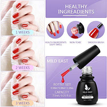 Load image into Gallery viewer, MILD EAST Gel Nail Polish Set - 6 Colors Pretty Glitter Colorful Soak Off UV/LED Gel Nail Kit with Gifts Box Manicure DIY Home Nail Art Salon Set