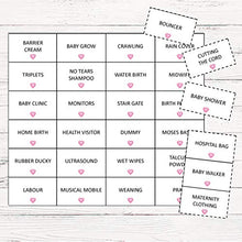 Load image into Gallery viewer, Baby Shower Bingo - Baby Shower Party Game for up to 20 Players - PINK STARS