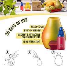 Load image into Gallery viewer, Pestmatic Smart Fruit Fly Trap, 1 Trap + 1 attractant x 15 ml bottle: 30 Day Natural Lure Supply, Ready-to-use Indoor Fruit Fly Catcher, Alternative for Fly Killer & Spray, Fruit flies insect trap