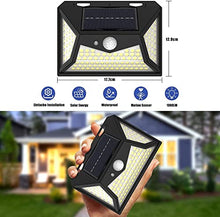 Load image into Gallery viewer, Solar Lights Outdoor,Upgraded Wireless Solar Lights Outdoor Garden, Solar Security Light Outdoor Motion Sensor Wall Lights,Solar Powered Lights Waterproof with 3 Intelligent Modes for Outside(4Pack)