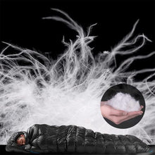 Load image into Gallery viewer, Naturehike Lightweight Down Sleeping Bags for Adults 750 Fill Power 4 Season,2.0lbs Ultralight Compact Portable,Waterproof, Camping, Hiking, Backpacking With Compression Bag