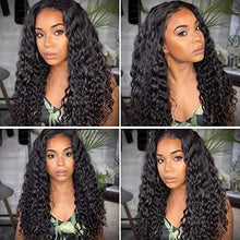 Load image into Gallery viewer, Li&queen Brazilian Virgin Deep Wave Bundles 100% Unprocessed Deep Curly Human Hair 3 Bundles Deep Human Hair Weave Natural Color(14 16 18Inch Deep Wave 3 bundles)