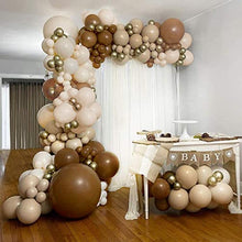 Load image into Gallery viewer, Balloon Arch, Sumtoco Balloon Garland Kit with Nude Apricot Double-Stuffed Latex Party Balloons for Boho Safari Bear Themed Wedding Baby Shower Bridal Engagement Anniversary Birthday Decorations