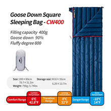 Load image into Gallery viewer, Naturehike White Ultralight Goose Down Rectangular Sleeping Bags Winter Sleeping Bags (Dark Blue - Winter)
