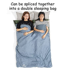 Load image into Gallery viewer, Naturehike Ultralight Cotton Sleeping Bag with Compression Bag Rectangular Warm Sleeping Sack Comfortable and Compact for Camping Hiking Travelling (blue, XL)