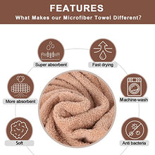 Load image into Gallery viewer, TAIYUNWEI Dog Towel, 2 PACK LARGE & SUPER Absorbent Microfibre Pet Towel, Microfiber Pet Bath Towel for Dogs Cats, Machine Washable & Dryable