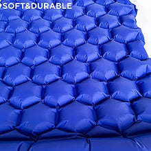 Load image into Gallery viewer, Inflatable Single Outdoor Sleeping Bed with Built-In Pillow and Storage Bag – Ultralight & Waterproof Air Mattress for Hiking, Camping, Backpacking (Blue)