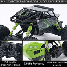 Load image into Gallery viewer, SZJJX RC Crawler Car Toy Gift for 6-12 Years Old Kids, 2.4Ghz 4WD Off-Road Remote Control Car Monster Truck Toy with 2 Batteries for Boys Girls-Green