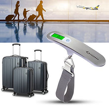 Load image into Gallery viewer, MYCARBON Luggage Scale Portable Digital Scale Electronic Suitcase Scale Hanging Scales Luggage Weighing Scale 110 Pound/ 50 Killogram with Backlit with Tare Function Lightweigh for Travel