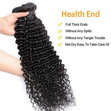 Load image into Gallery viewer, Li&queen Brazilian Virgin Deep Wave Bundles 100% Unprocessed Deep Curly Human Hair 3 Bundles Deep Human Hair Weave Natural Color(14 16 18Inch Deep Wave 3 bundles)