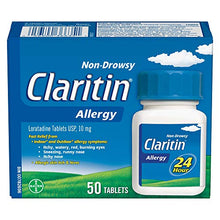 Load image into Gallery viewer, Claritin Allergy Medicine, 24-Hour Non-Drowsy Relief 10 mg, 50 Tablets