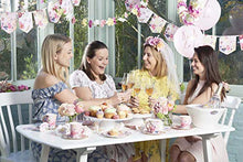 Load image into Gallery viewer, Talking Tables BG Bride to Be Bridal Shower Veil Headback, Fabric, Blossom Girls Floral Headband & Veil