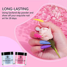Load image into Gallery viewer, Saviland Dip Powder Nail Kit - 20 Colors Dipping Powder Set Dipping Powder System Liquid Set with Base & Top Coat Activator Brush Saver for Nail Beginners and Professionals