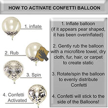 Load image into Gallery viewer, OXOSED Party Decorations - Happy Birthday Banner with Silver, Black, Silver Confetti Party Balloons – Complete Birthday Decorations Set for Men and Women - Happy Birthday Banner Black and Silver