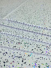 Load image into Gallery viewer, 8 White Sparkle Diamond Effect PVC Bathroom Cladding Shower Wall Panels