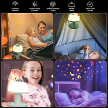 Load image into Gallery viewer, Toddler Night Light Lamp, LICKLIP Dimmable LED Bedside Lamp with Star Projector, Kids Night Lights with Timer Design & Color Changing, Portable Rechargeable Lamp, Cute Gifts for Children Bedroom
