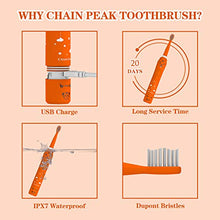 Load image into Gallery viewer, Rechargeable Toothbrush for Children, Sonic Toothbrush for Kids, Smart Electric Toothbrush for Boys Girls Age 3-12, 30s Reminder, 2 Mins Timer, 6 Modes, 2 Brush Heads, Cartoon Design, USB Charging