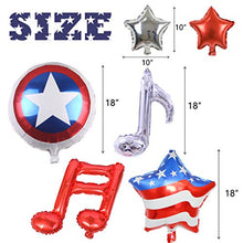 Load image into Gallery viewer, Blue Happy Birthday Foil Balloon Banner Superhero Party Decorations for 1st 2nd 3rd 4th 5th 6th 7th 8th 9th Boy Birthday Decorations (Superhero)