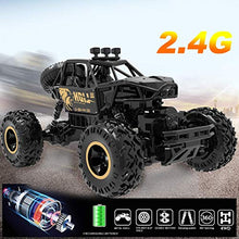 Load image into Gallery viewer, 4DRC C3 RC Cars Remote Control Off Road Monster Truck, Metal Shell Car 2.4Ghz 4WD Dual Motors, All Terrain Hobby Truck with 3 Batteries for 120 Min Play Boy Adult Gifts Toys,Black