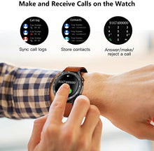 Load image into Gallery viewer, BRIBEJAT BT2 Smart Watch for Men Compatible with iPhone Huawei Samsung Android Phones (Dial/Answer Call) Built-in MP3 Player, IP68 Fitness Tracker, HR/Sleep Monitor, Black