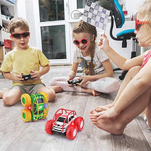 Load image into Gallery viewer, Remote Control Cars, 360° Flip Fun Stunt 15KM/H Fast RC Car Kids with Cool LED, Waterproof Monster Truck 2.4GHz 4WD Indoor Outdoor Toddler Toy Gift for Boys Girls Age 3-12, 2 Rechargeable Battery