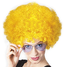 Load image into Gallery viewer, Boland 10103148 Afro Adult Wig, Yellow, One Size