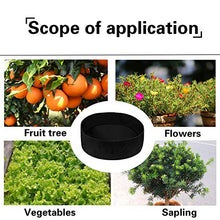 Load image into Gallery viewer, Soyizom Raised Garden Grow Bag Pots Bed, Fabric Raised Planting Bag,Round Garden Planting Box Breathable Container at Outdoor indoor for Herb Flower Vegetable Plants.(Black,15 Gallon)
