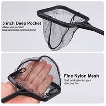 Load image into Gallery viewer, JUYOO Fish Nets for Tanks, 1PCS Small Fish Tank Net with Fish Tank Cleaning Brush, Soft Fine Nylon Fishing Net, Sturdy Aquarium Net for Catching Small Fishes or Debris