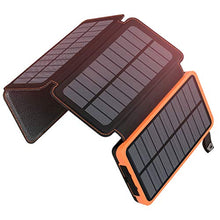 Load image into Gallery viewer, A ADDTOP Solar Charger Power Bank - 25000mAh Fast Charging Portable Charger with 4 Solar Panels Solar Cell Phone Charger External Battery Pack for Phone Tablet