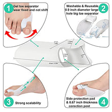 Load image into Gallery viewer, 10 Pack Gel Big Toe Separator and Bunion Protectors DYKOOK Gel Bunion Pads & Bunion Corrector Toe Straightener Spreads Big Toe Straightens Overlapping Toe Relief Bunions,Calluses Pain